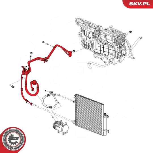 43SKV590 - High-/Low Pressure Line, air conditioning 