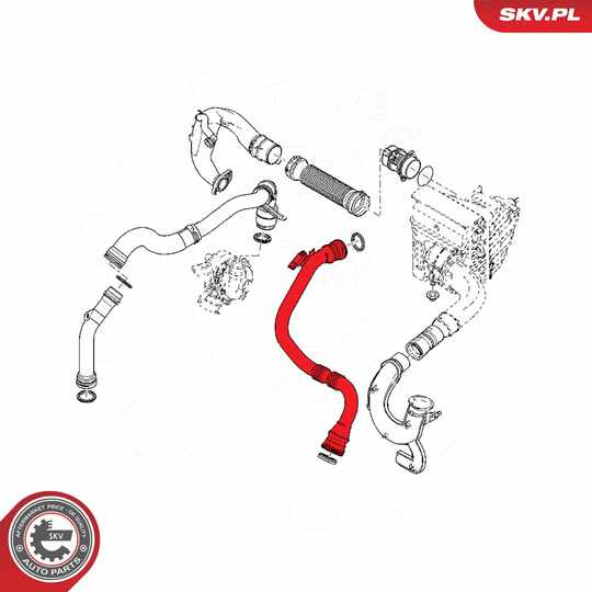 54SKV408 - Charger Air Hose 