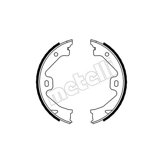 53-0369 - Brake Shoe Set, parking brake 