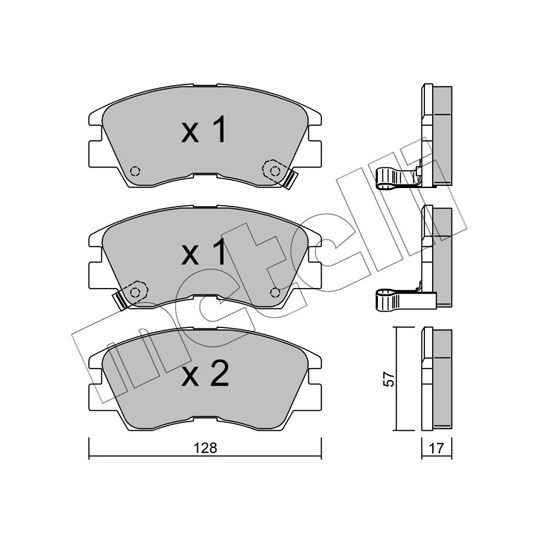 22-0115-0 - Brake Pad Set, disc brake 