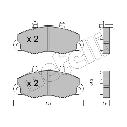 22-0194-1 - Brake Pad Set, disc brake 