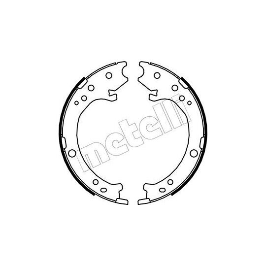 53-0161 - Bromsbackar, sats, parkeringsbroms 