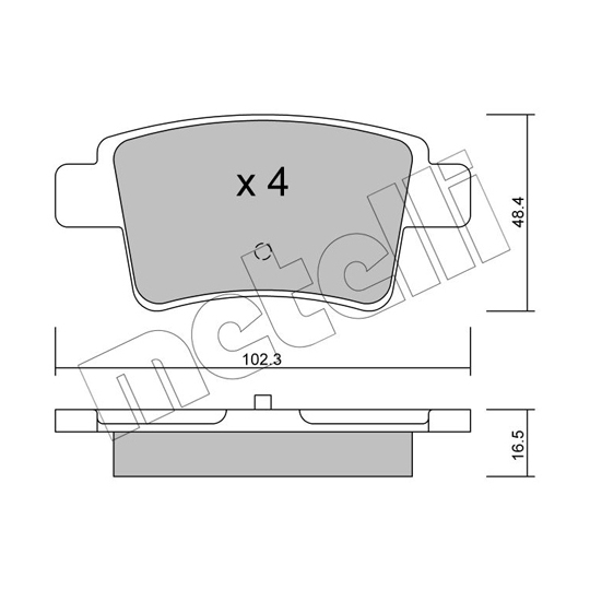 22-0801-0 - Brake Pad Set, disc brake 