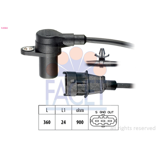 9.0564 - Sensor, crankshaft pulse 