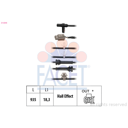 21.0245 - Sensor, wheel speed 