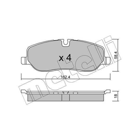 22-0693-0 - Brake Pad Set, disc brake 