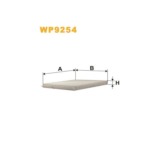 WP9254 - Filter, interior air 