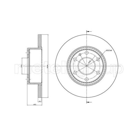 23-0910C - Brake Disc 