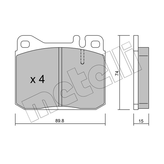 22-0011-0 - Brake Pad Set, disc brake 