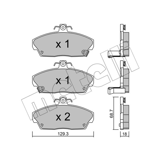 22-0174-0 - Brake Pad Set, disc brake 