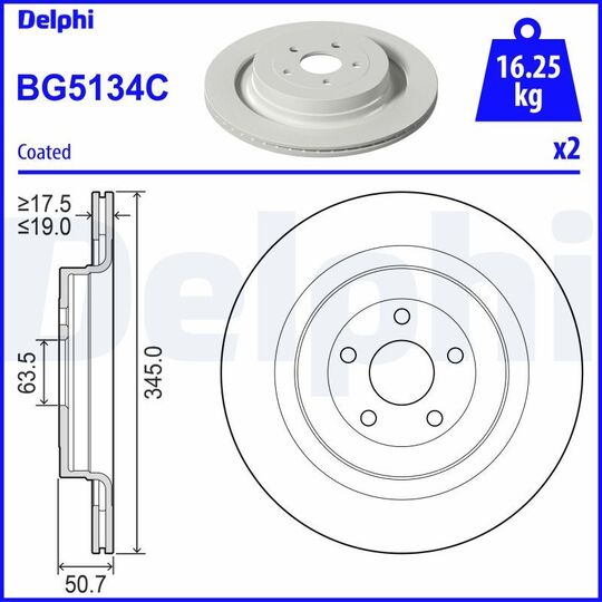 BG5134C - Brake Disc 