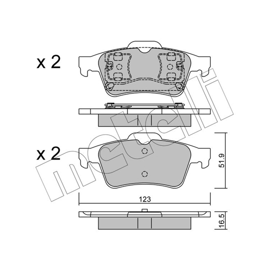 22-0337-0 - Brake Pad Set, disc brake 