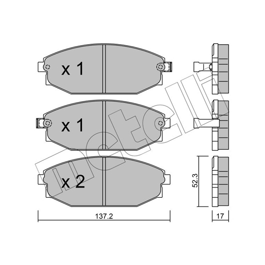 22-0363-0 - Brake Pad Set, disc brake 