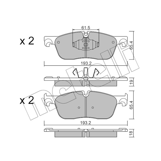 22-1123-0 - Brake Pad Set, disc brake 