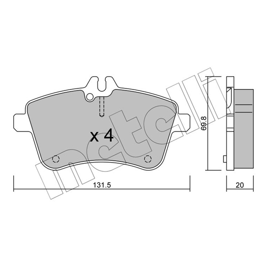 22-0647-0 - Brake Pad Set, disc brake 