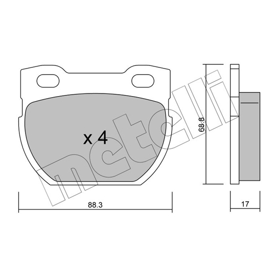 22-0354-1 - Brake Pad Set, disc brake 