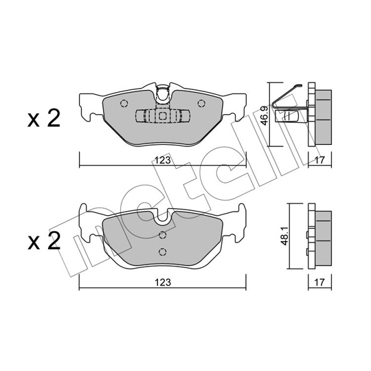 22-0642-0 - Brake Pad Set, disc brake 