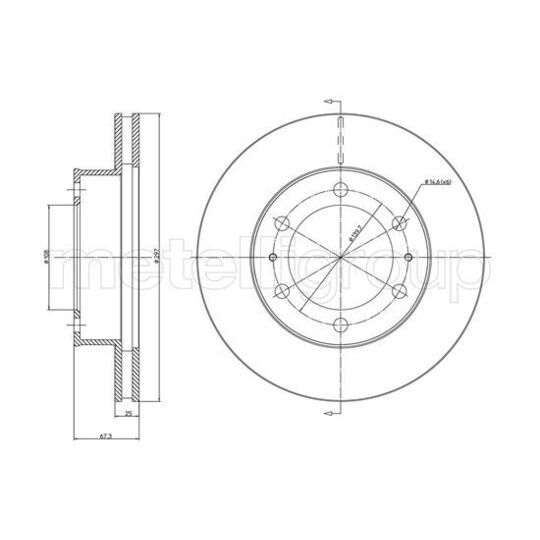 23-1077C - Brake Disc 