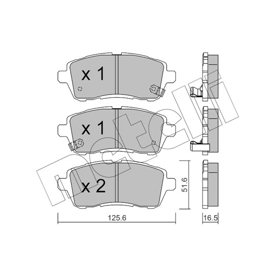 22-0793-1 - Brake Pad Set, disc brake 