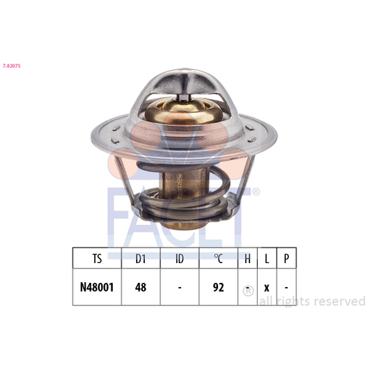 7.8207S - Thermostat, coolant 