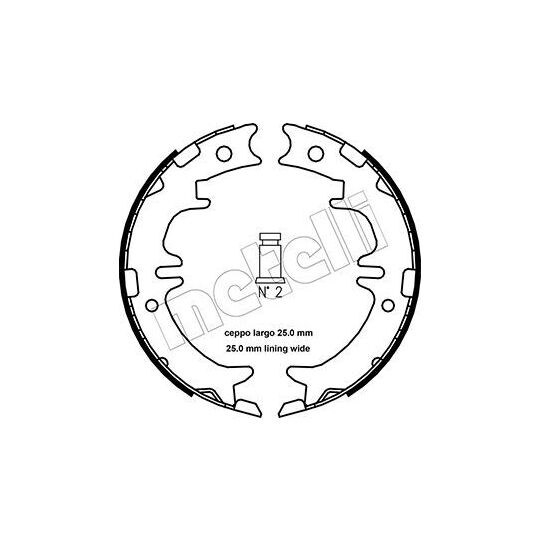 53-0439 - Brake Shoe Set, parking brake 