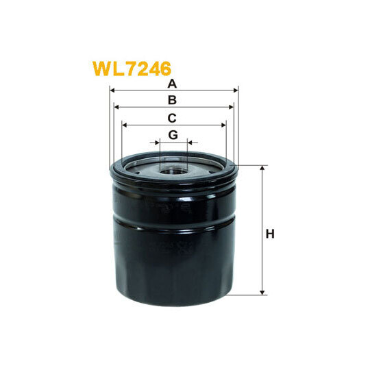 WL7246 - Oil filter 