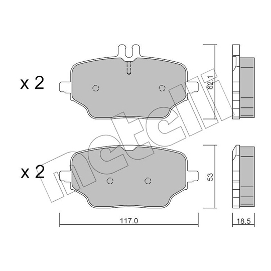 22-1273-0 - Brake Pad Set, disc brake 