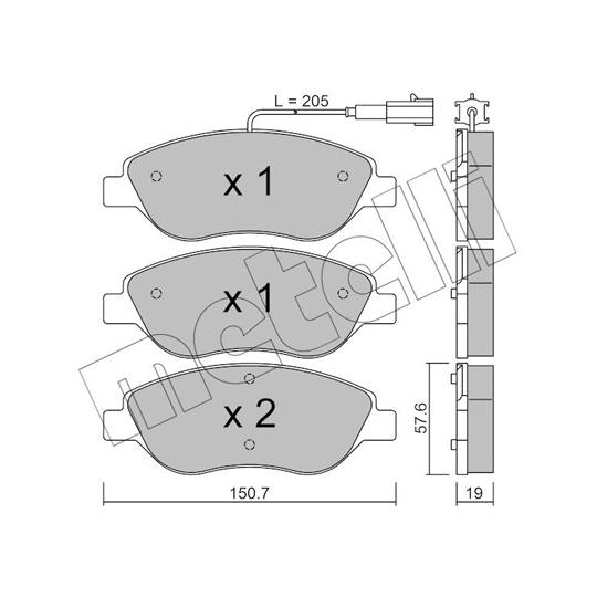 22-0577-0 - Brake Pad Set, disc brake 