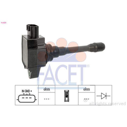 9.6550 - Ignition coil 