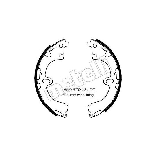 53-0422 - Brake Shoe Set 