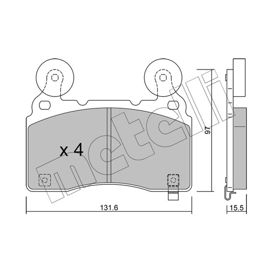 22-1179-1 - Brake Pad Set, disc brake 