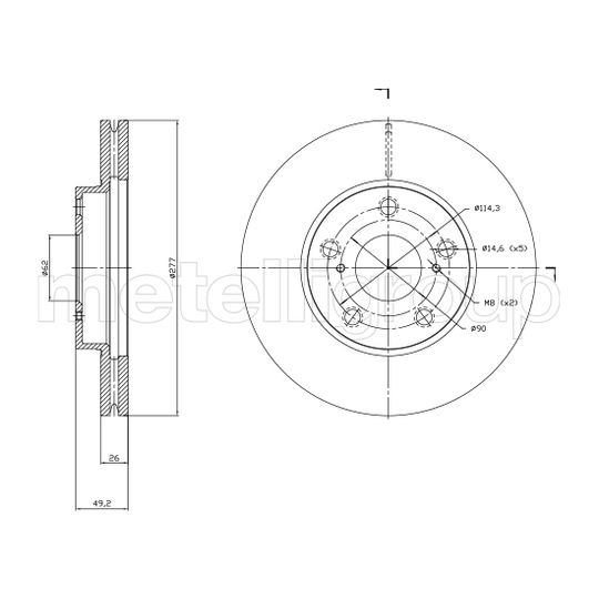 23-1523C - Brake Disc 