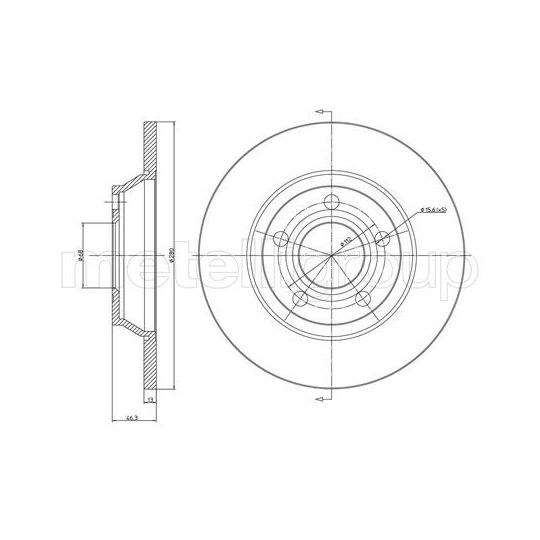 23-0392C - Brake Disc 