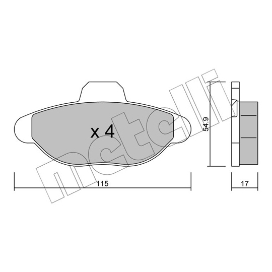 22-0137-0 - Brake Pad Set, disc brake 