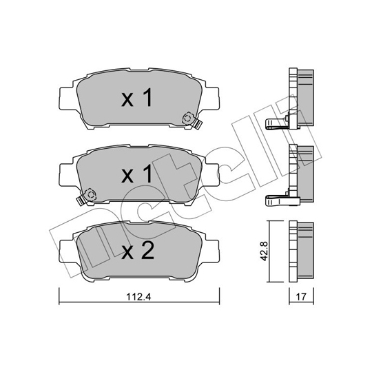 22-0428-0 - Brake Pad Set, disc brake 