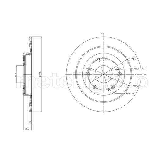 23-1391C - Brake Disc 