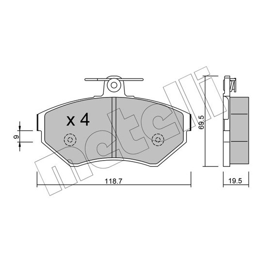 22-0215-0 - Brake Pad Set, disc brake 