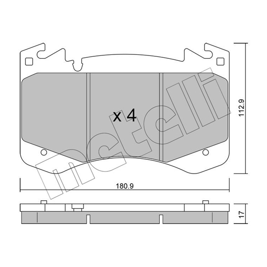 22-1392-0 - Brake Pad Set, disc brake 