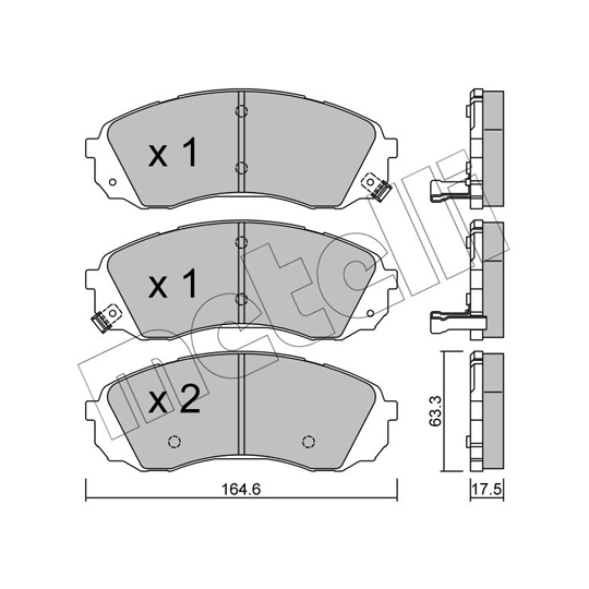 22-0785-0 - Brake Pad Set, disc brake 