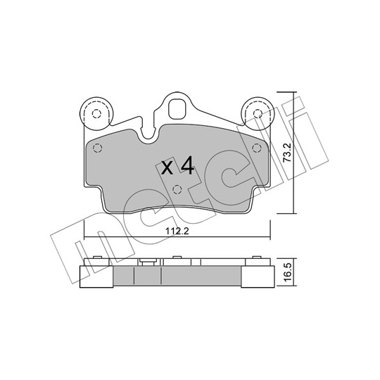 22-0655-0 - Brake Pad Set, disc brake 