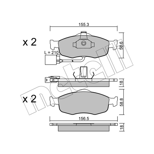 22-0146-1 - Brake Pad Set, disc brake 