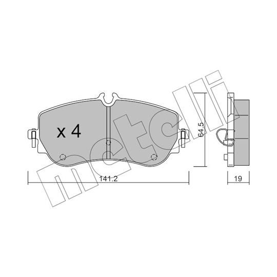 22-1175-0 - Brake Pad Set, disc brake 