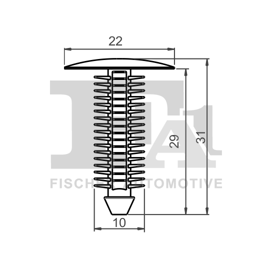 33-10026.5 - Clip, trim/protection strip 