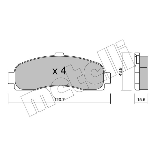 22-0145-0 - Brake Pad Set, disc brake 