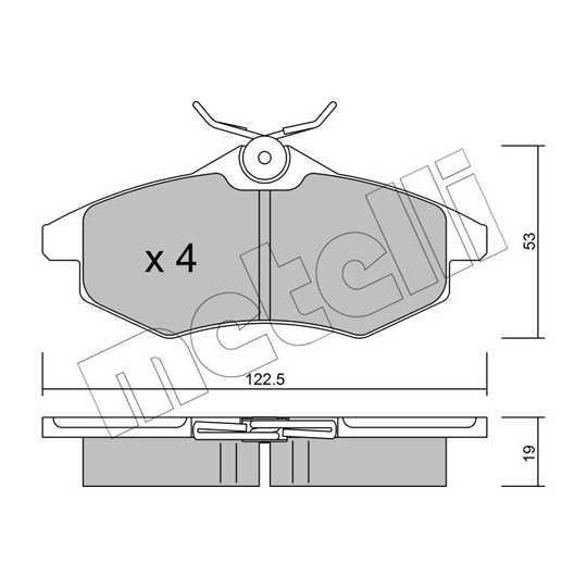 22-0328-0 - Brake Pad Set, disc brake 