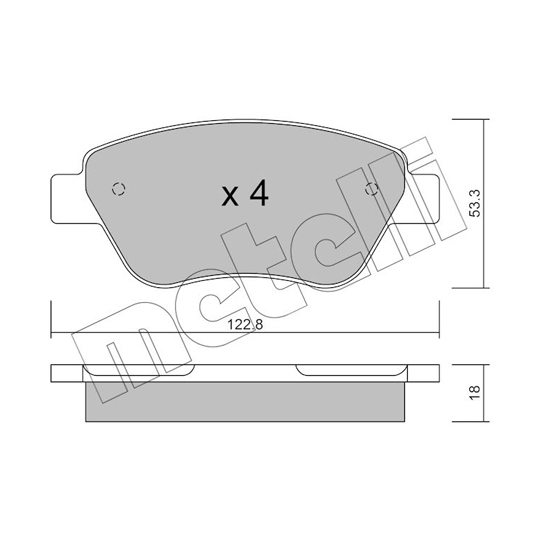 22-0321-1 - Brake Pad Set, disc brake 