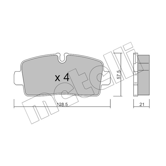 22-1380-0 - Brake Pad Set, disc brake 