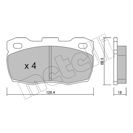 22-0352-0 - Brake Pad Set, disc brake 