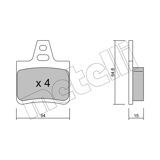 22-0285-0 - Brake Pad Set, disc brake 