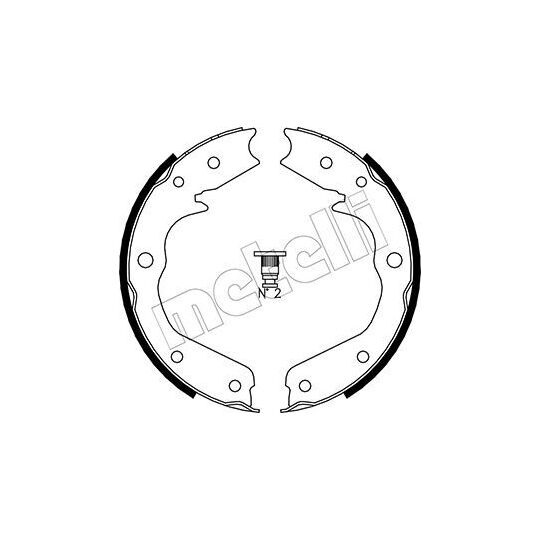 53-0315 - Brake Shoe Set, parking brake 